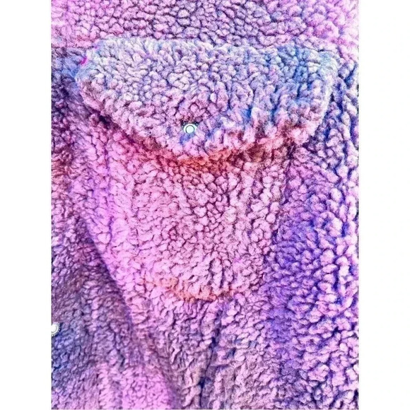 Levi’s Cozy Vintage Relaxed Fit Sherpa Trucker Shirt Jacket Men Size XL Burgundy - Picture 8 of 9